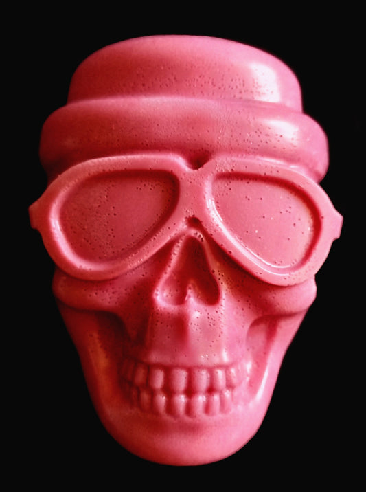 Goats Milk Soap - Cherry Bomb Collection - Aviator Skull