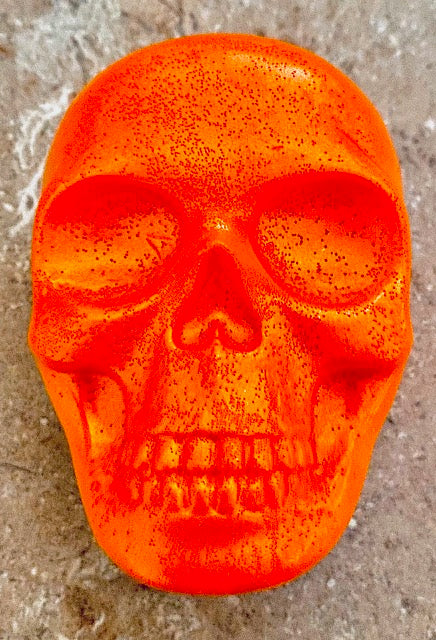 Goats Milk - Homemade Skull Soap - Orange Fire