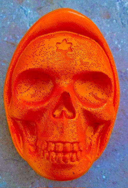 Goats Milk - Homemade Skull Soap - Orange Fire