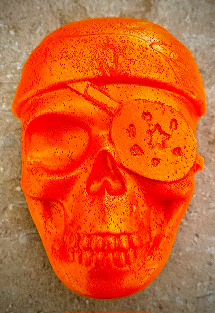 Goats Milk - Homemade Skull Soap - Orange Fire